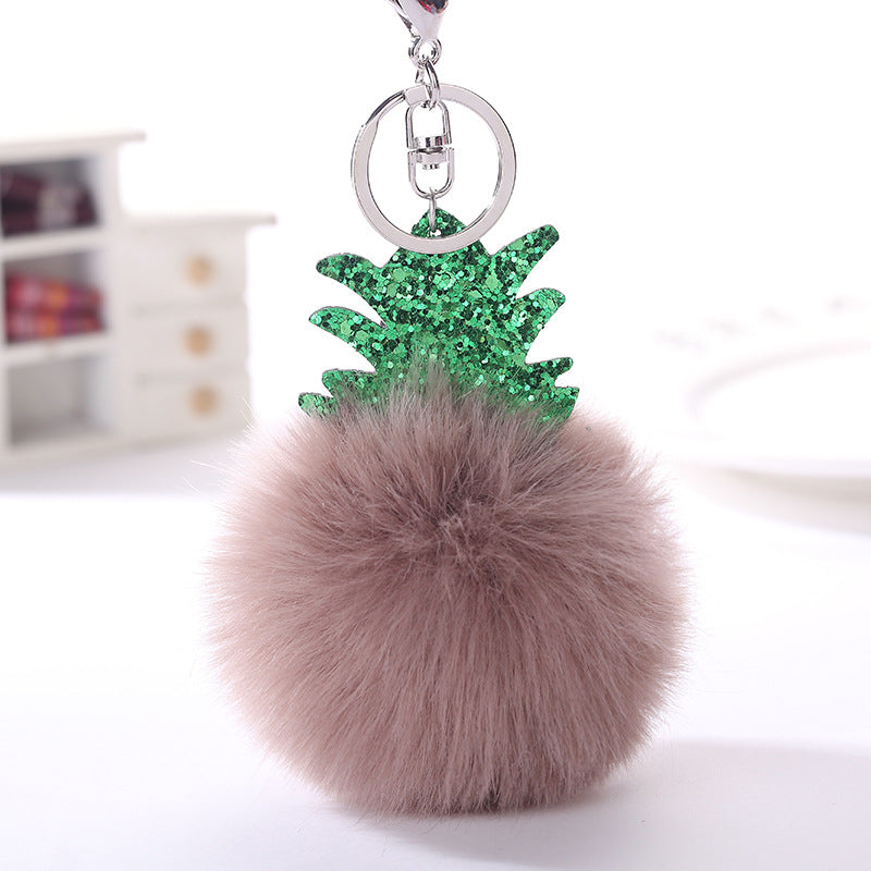 Wholesale Christmas Ball Plush Keychain
